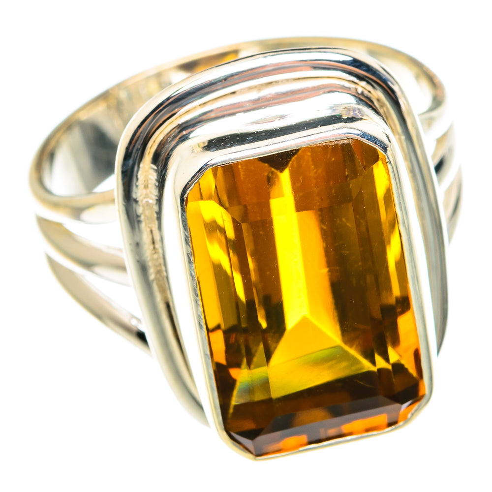 Mandarin Citrine Rings handcrafted by Anasilvercos - RING76008