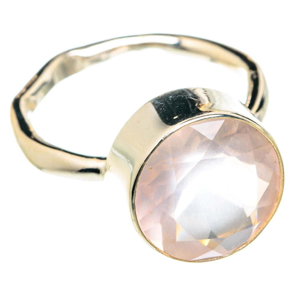 Rose Quartz Rings handcrafted by Anasilvercos - RING76010