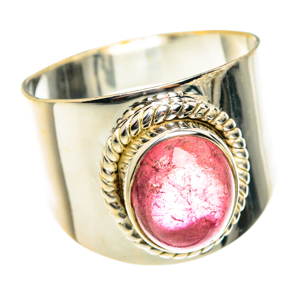 Pink Tourmaline Rings handcrafted by Anasilvercos - RING76012