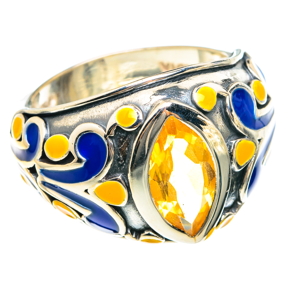 Citrine Rings handcrafted by Anasilvercos - RING76024