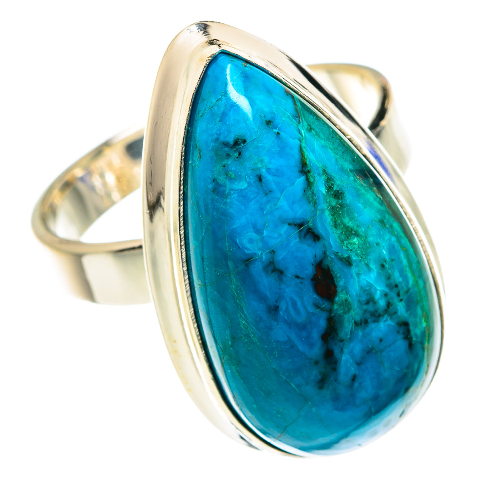 Chrysocolla Rings handcrafted by Anasilvercos - RING76029
