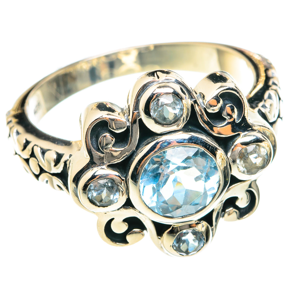 Blue Topaz Rings handcrafted by Anasilvercos - RING76073