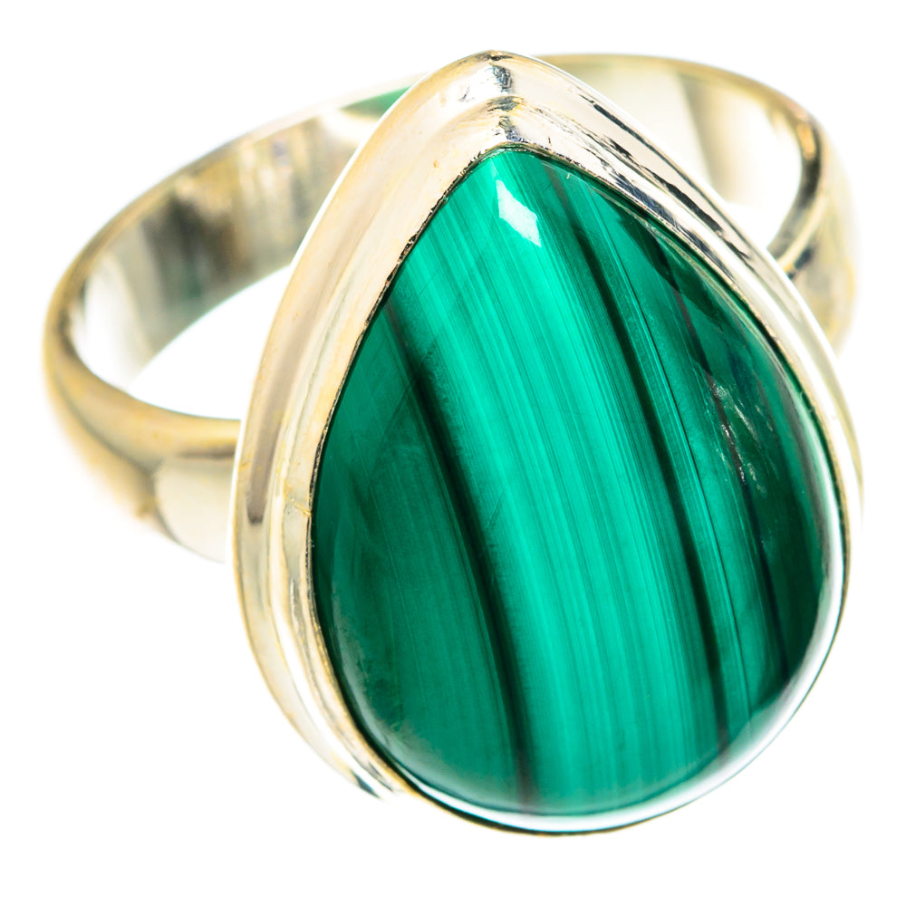 Malachite Rings handcrafted by Anasilvercos - RING76075