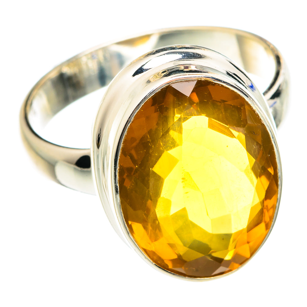 Mandarin Citrine Rings handcrafted by Anasilvercos - RING76077