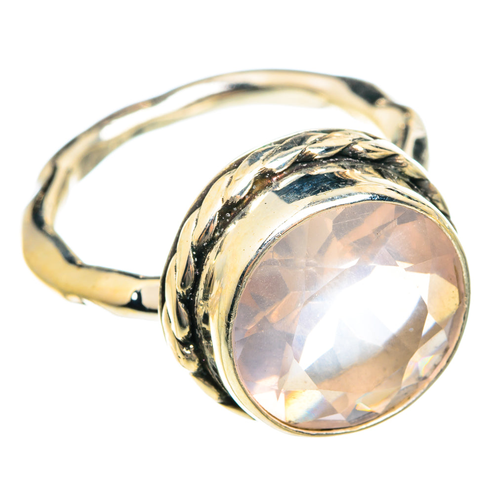 Rose Quartz Rings handcrafted by Anasilvercos - RING76080