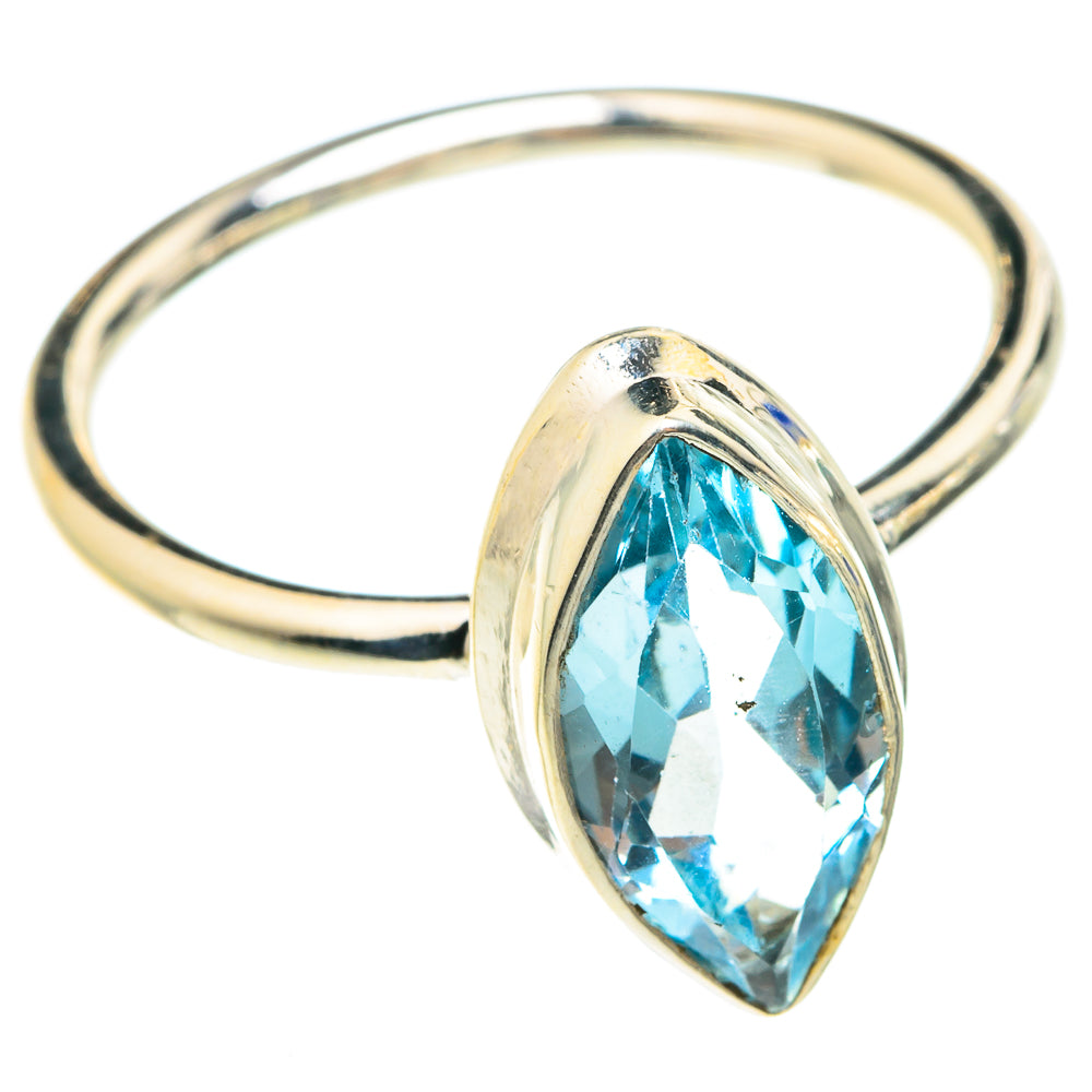 Blue Topaz Rings handcrafted by Anasilvercos - RING76097
