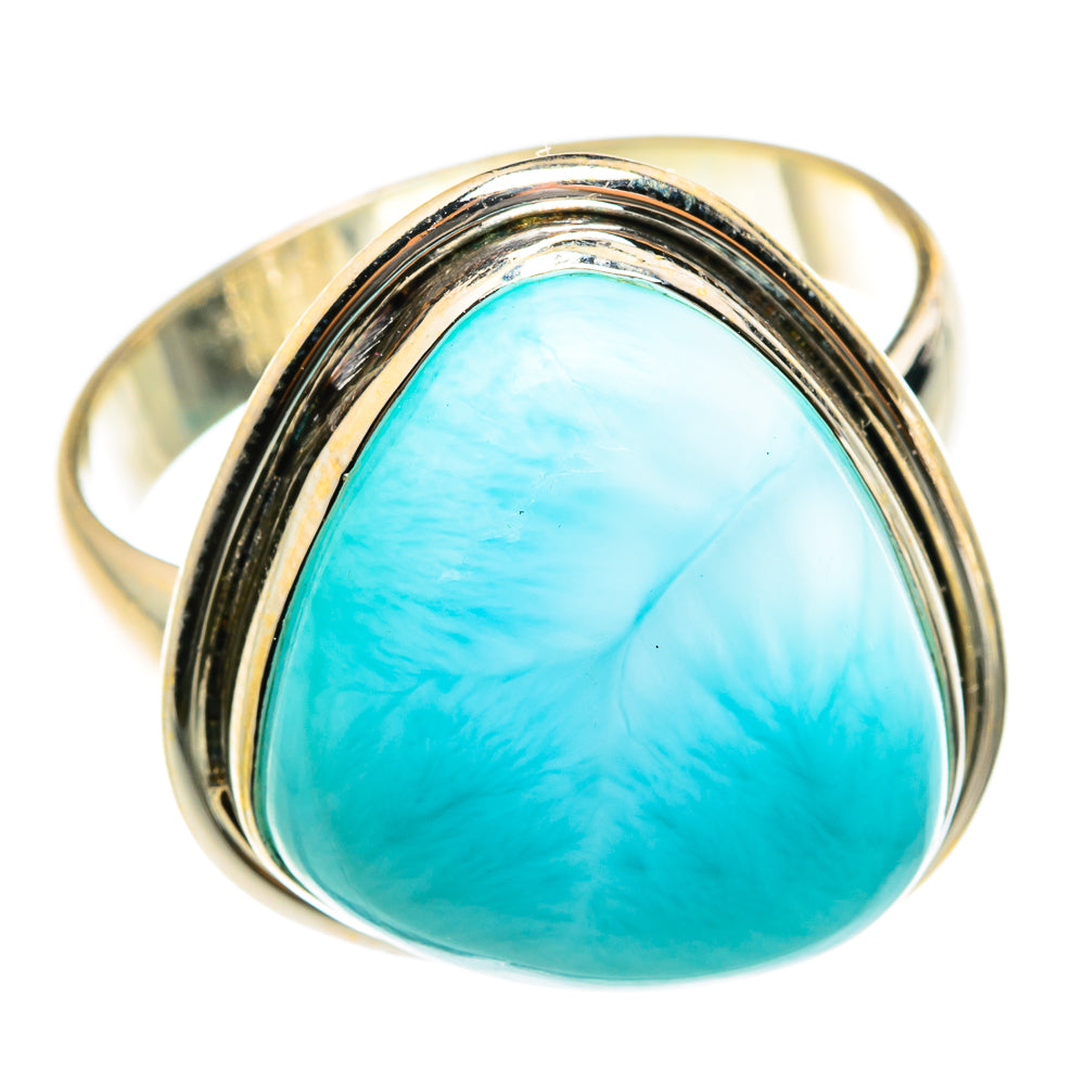 Larimar Rings handcrafted by Anasilvercos - RING76112