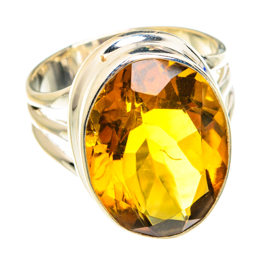 Mandarin Citrine Rings handcrafted by Anasilvercos - RING76121