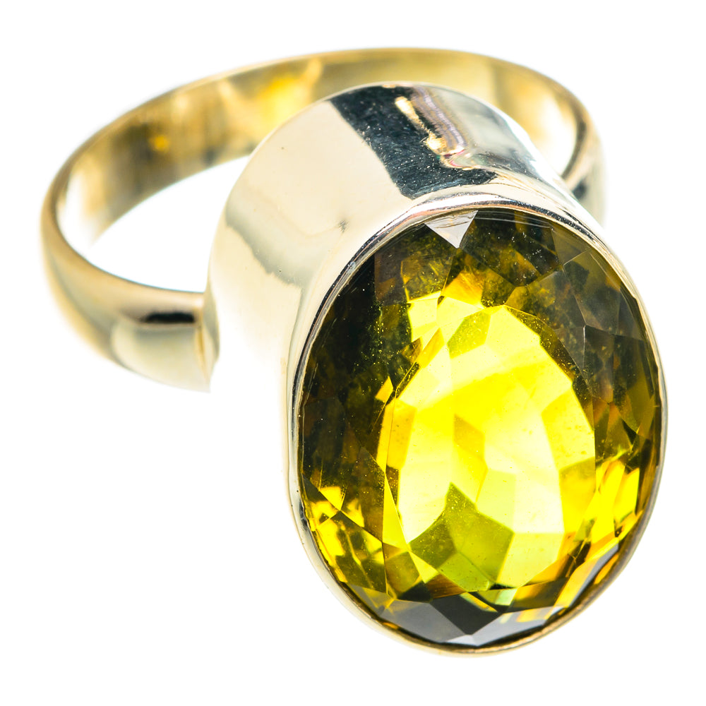 Lemon Quartz Rings handcrafted by Anasilvercos - RING76160