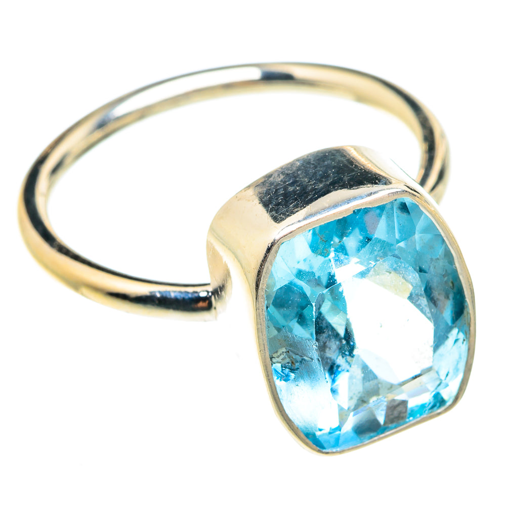 Blue Topaz Rings handcrafted by Anasilvercos - RING76164