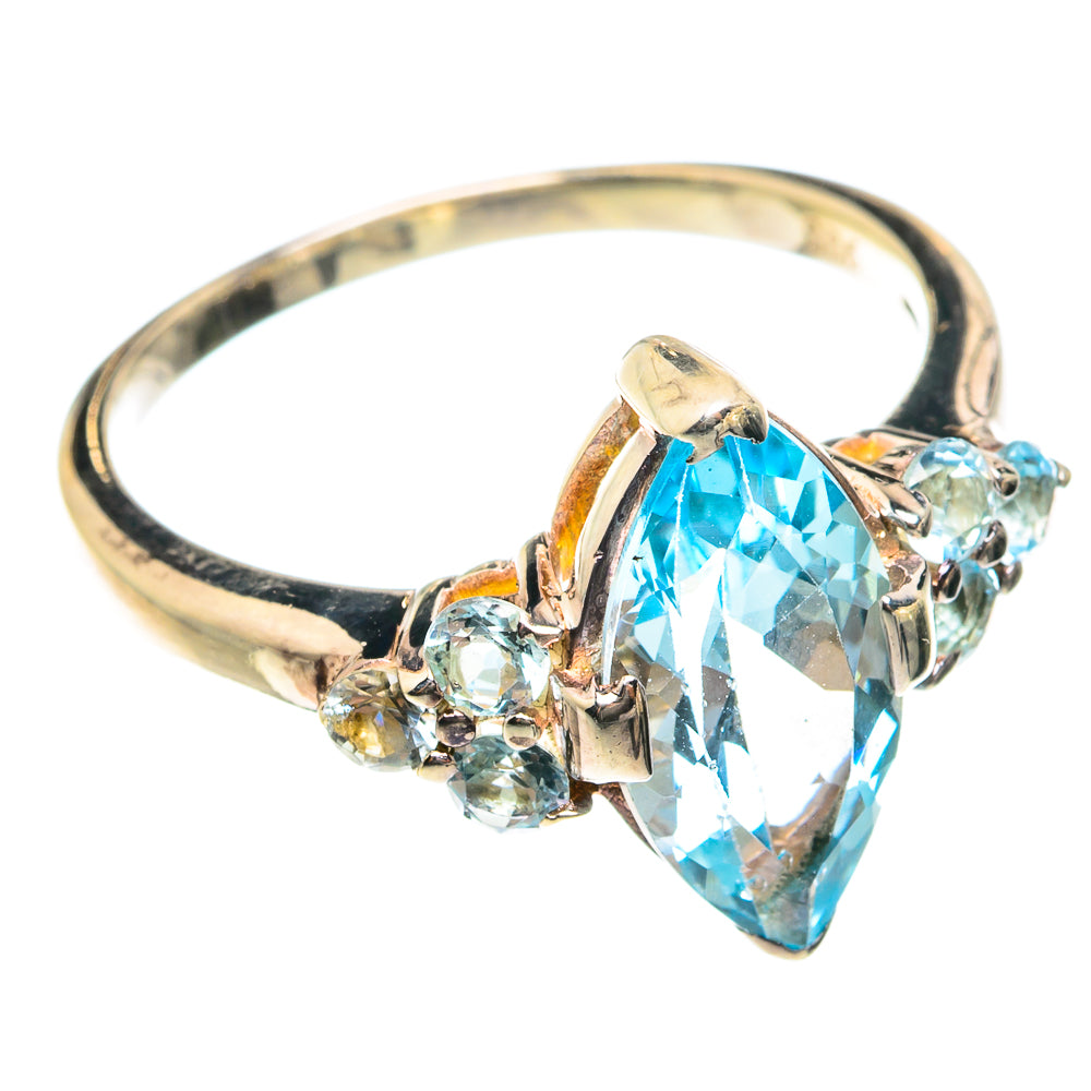 Blue Topaz Rings handcrafted by Anasilvercos - RING76166