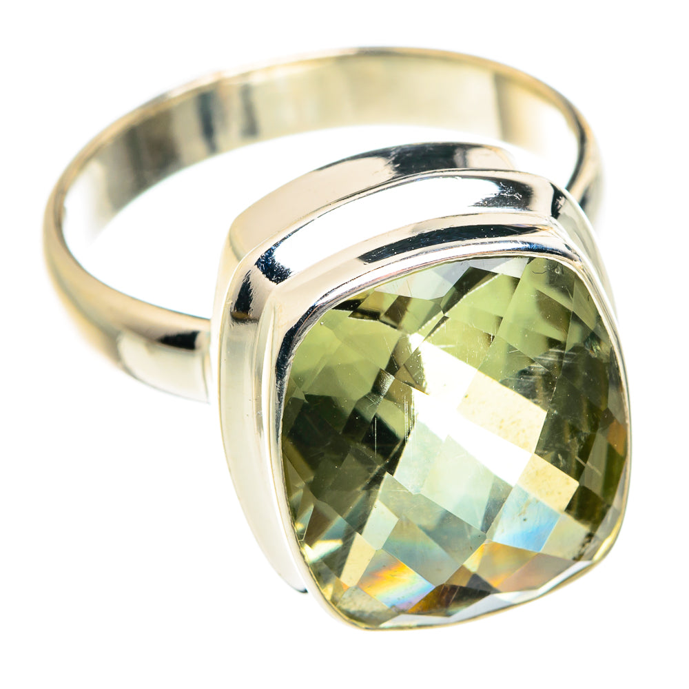 Green Amethyst Rings handcrafted by Anasilvercos - RING76168