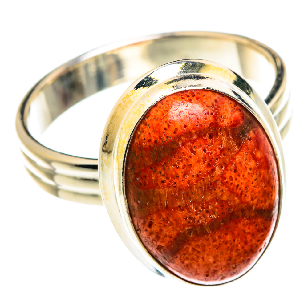 Sponge Coral Rings handcrafted by Anasilvercos - RING76171