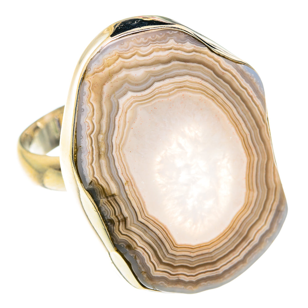 Laguna Lace Agate Rings handcrafted by Anasilvercos - RING76186