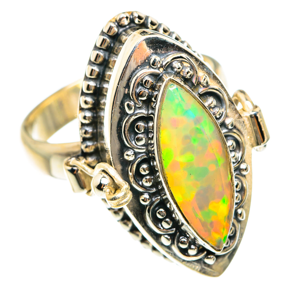 Ethiopian Opal Rings handcrafted by Anasilvercos - RING76190