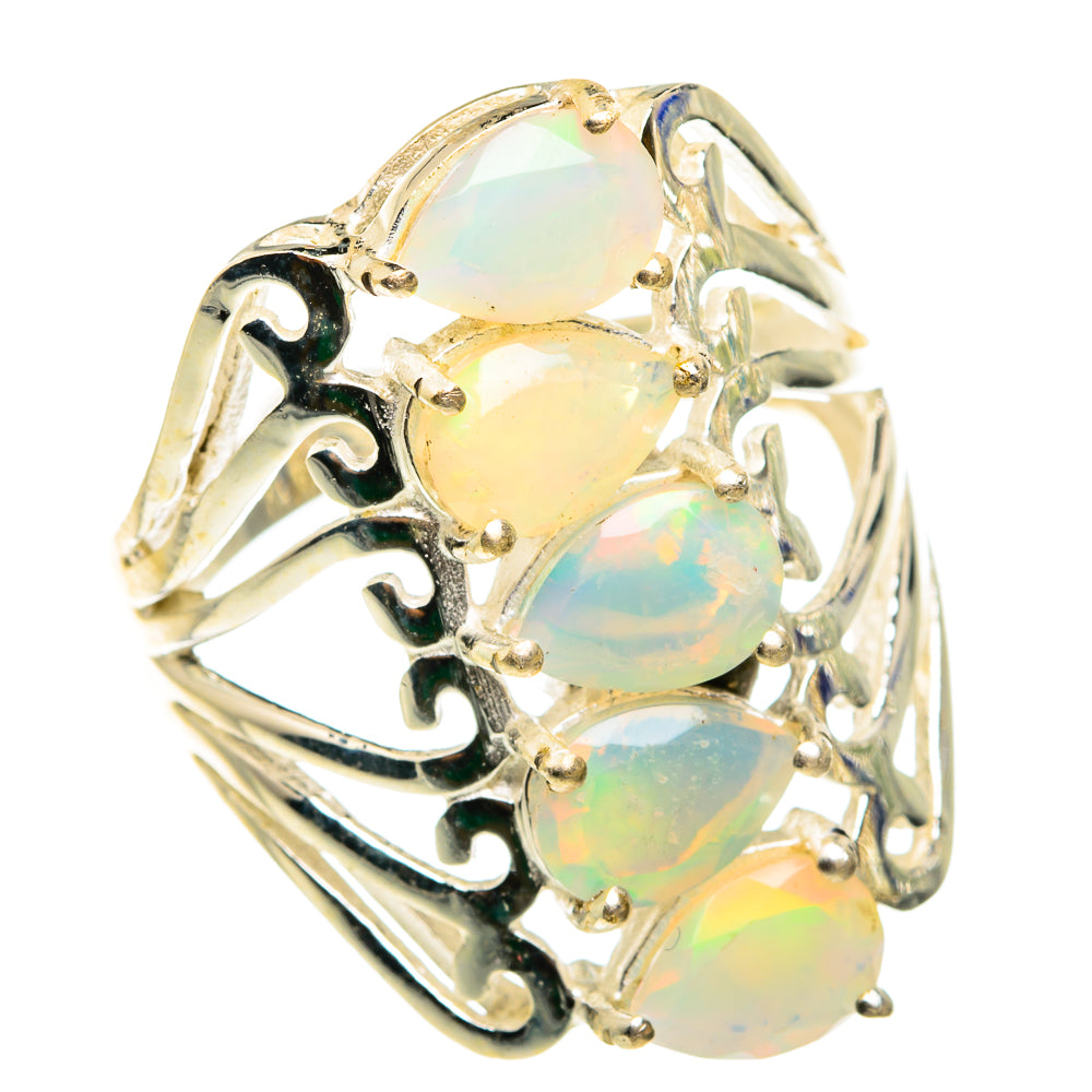 Ethiopian Opal Rings handcrafted by Anasilvercos - RING76191