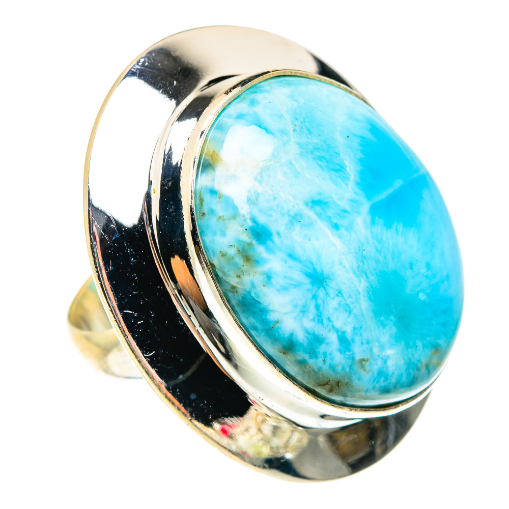 Larimar Rings handcrafted by Anasilvercos - RING76193