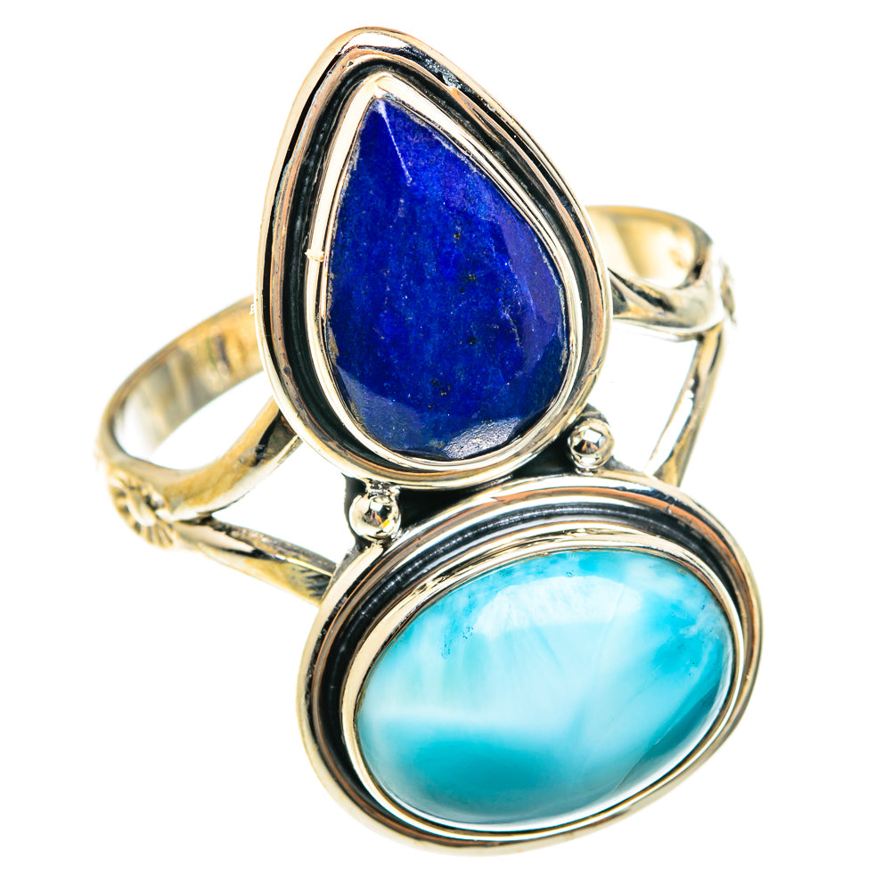 Larimar Rings handcrafted by Anasilvercos - RING76199