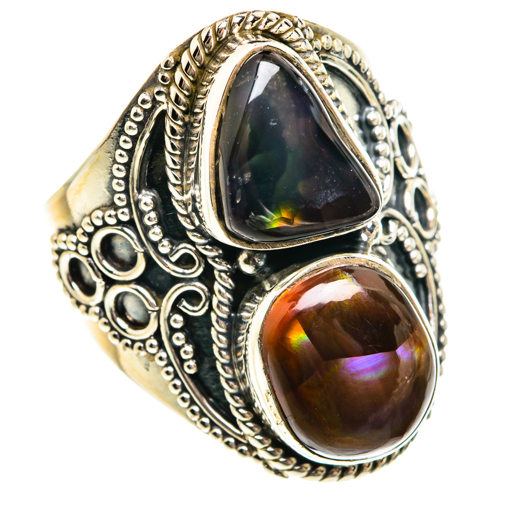 Mexican Fire Agate Rings handcrafted by Anasilvercos - RING76204