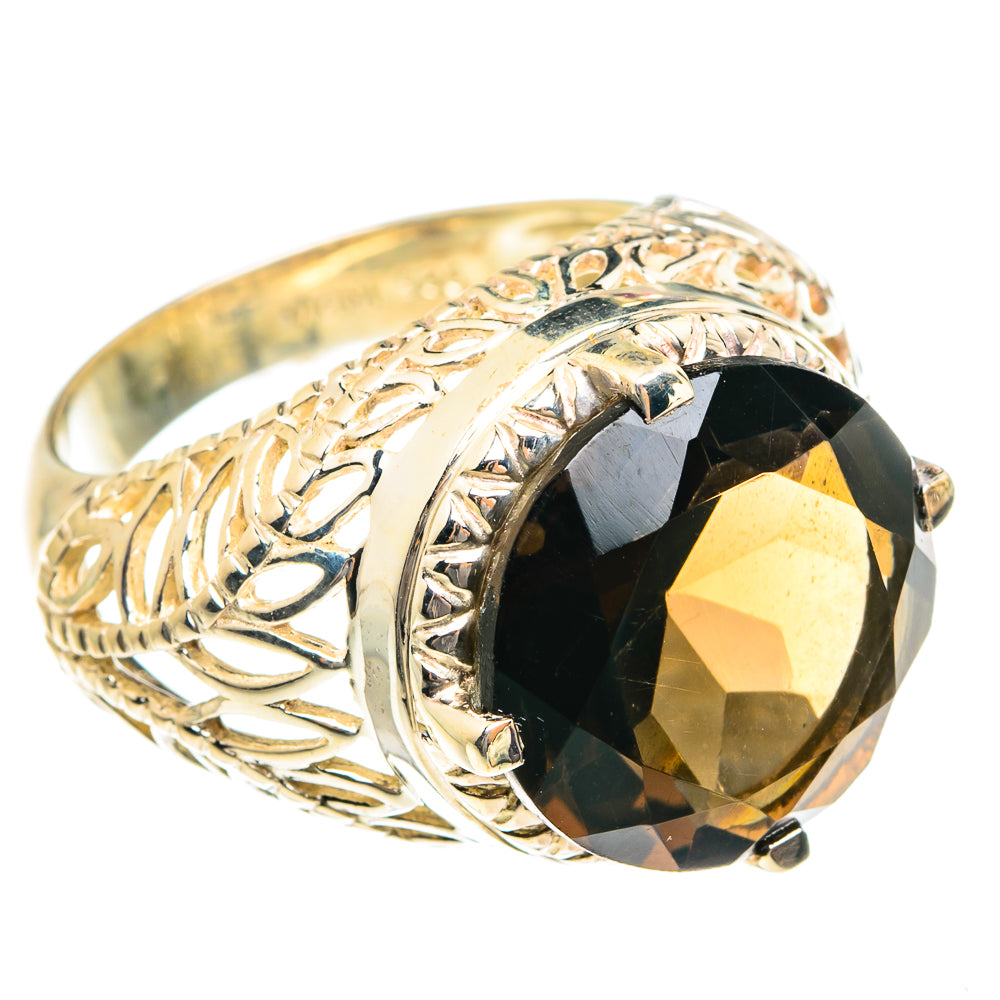 Smoky Quartz Rings handcrafted by Anasilvercos - RING76205