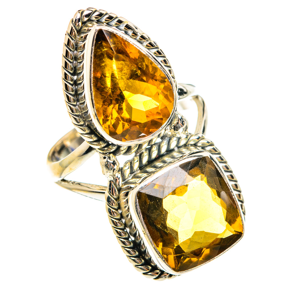 Mandarin Citrine Rings handcrafted by Anasilvercos - RING76209