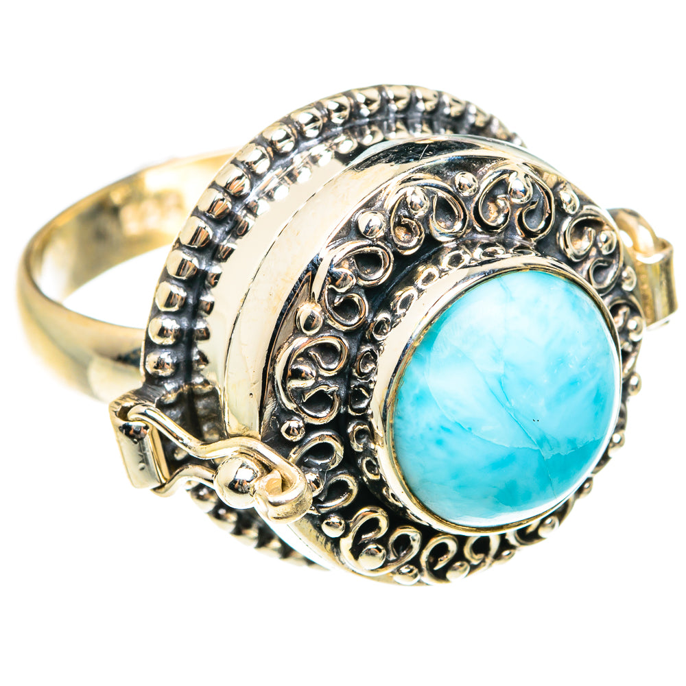 Larimar Rings handcrafted by Anasilvercos - RING76225
