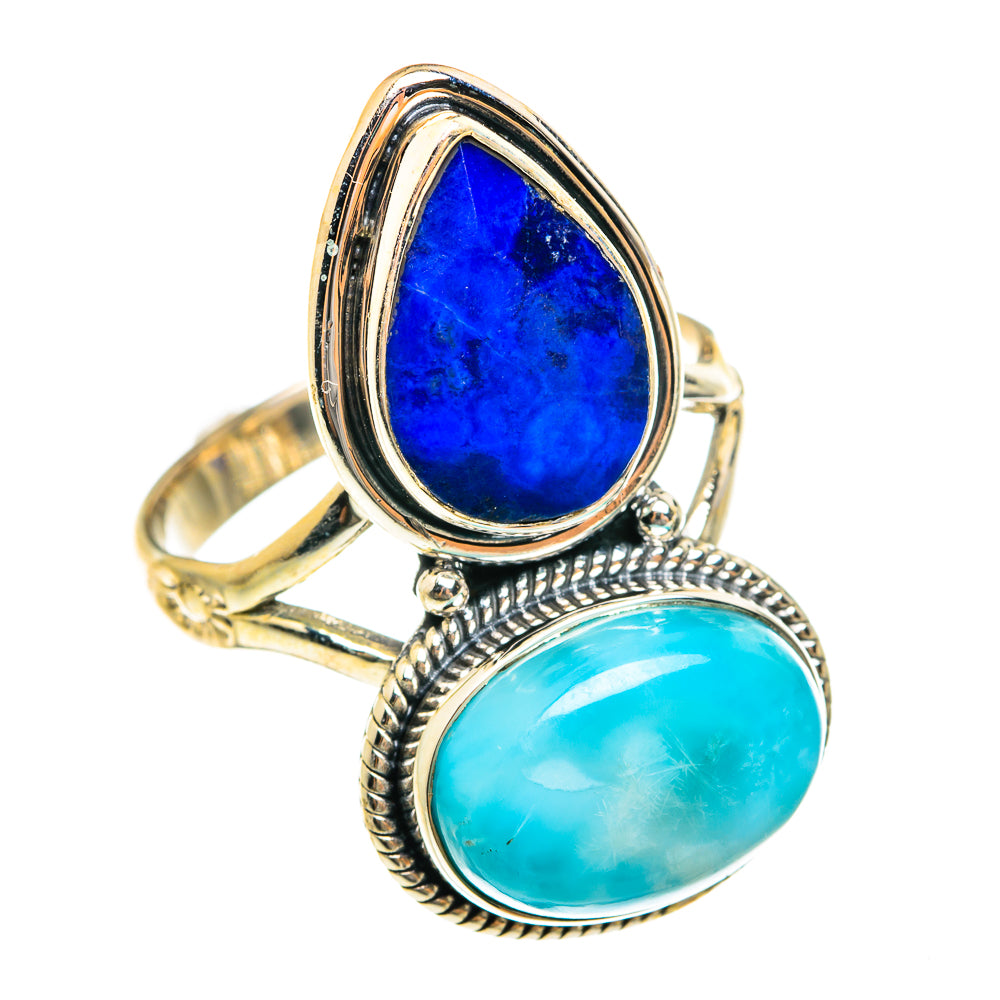 Larimar Rings handcrafted by Anasilvercos - RING76226
