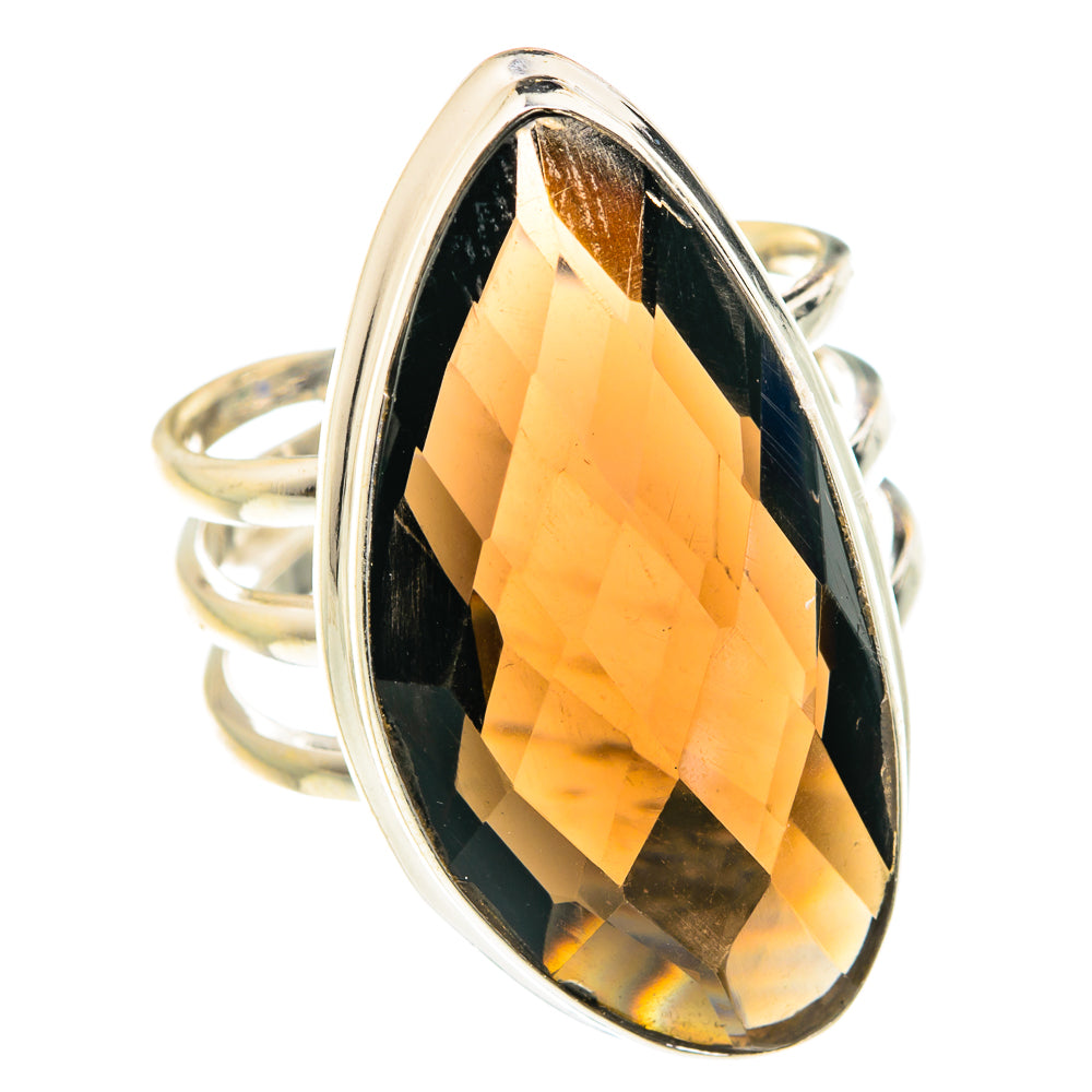 Smoky Quartz Rings handcrafted by Anasilvercos - RING76231