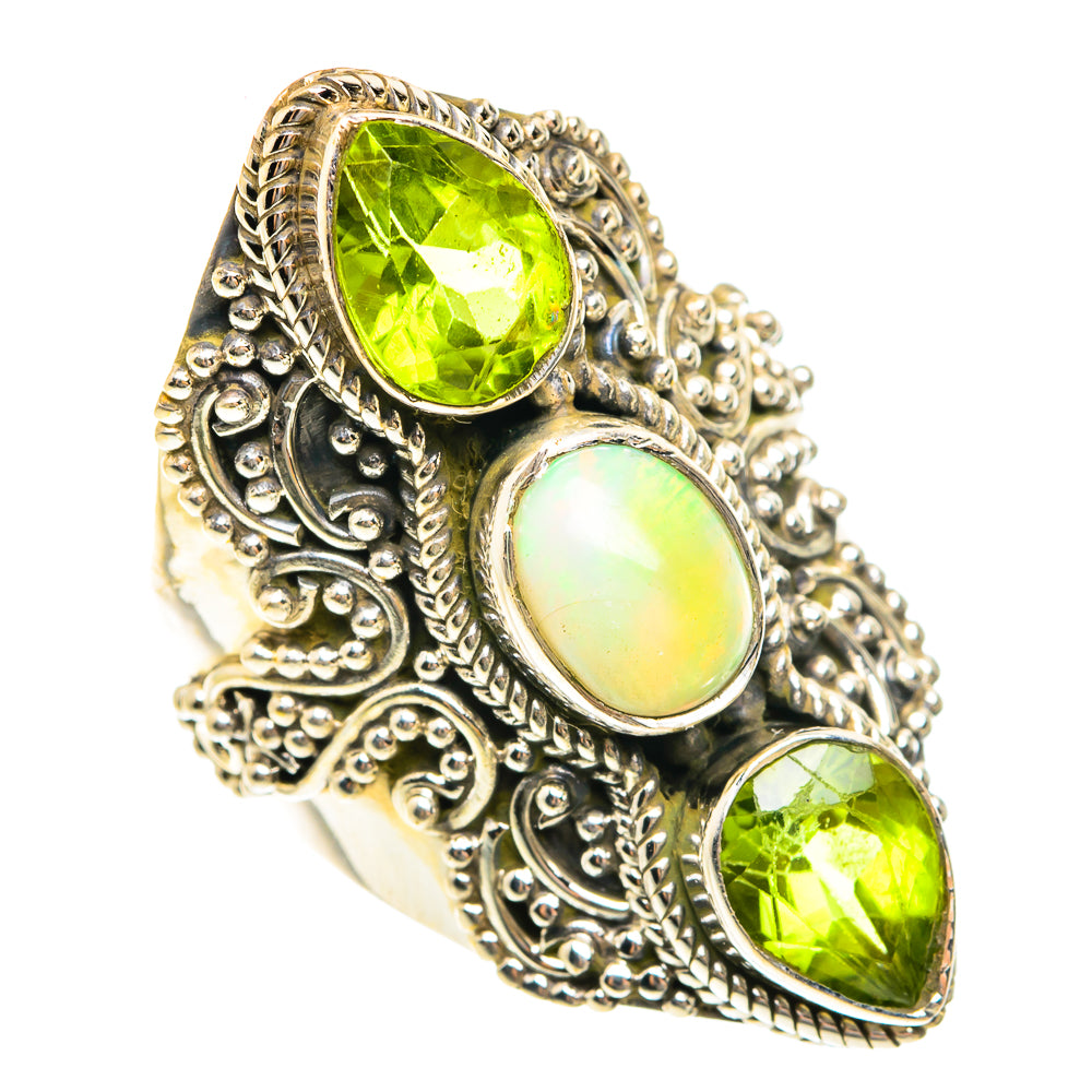 Ethiopian Opal Rings handcrafted by Anasilvercos - RING76241