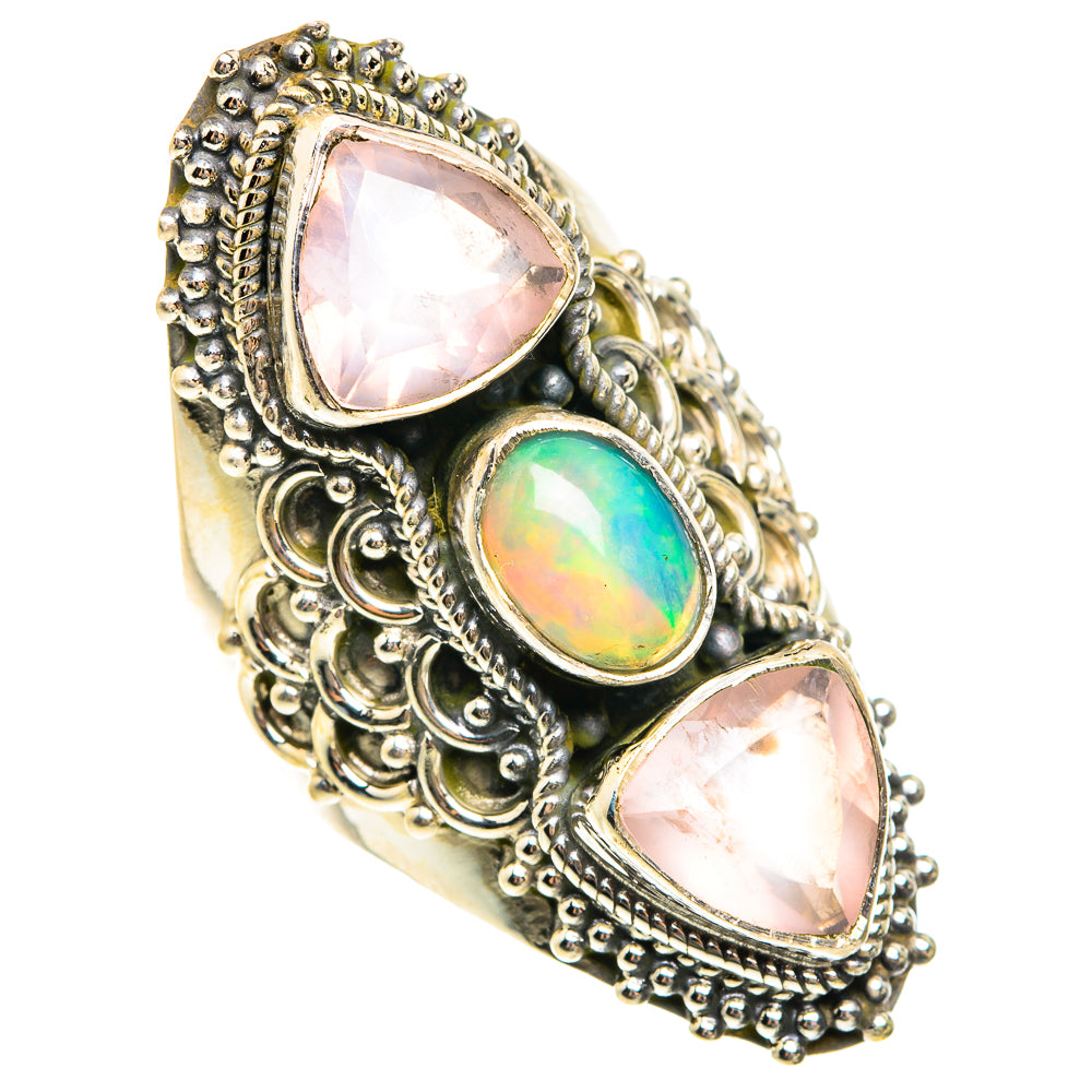 Ethiopian Opal Rings handcrafted by Anasilvercos - RING76242