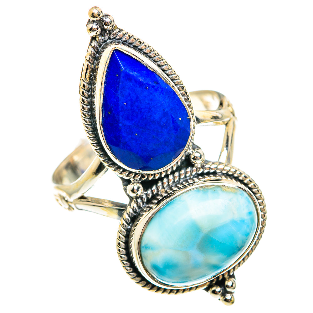 Larimar Rings handcrafted by Anasilvercos - RING76244