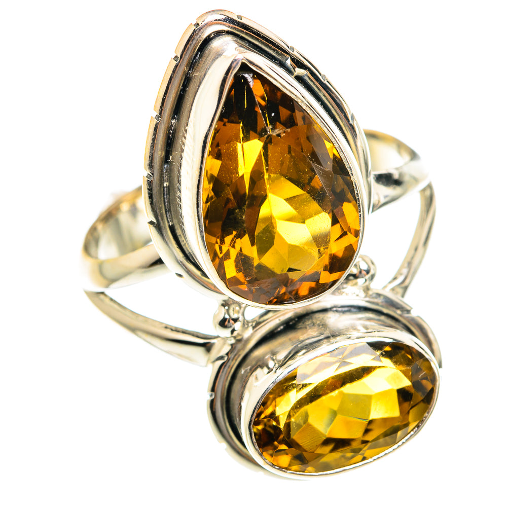Mandarin Citrine Rings handcrafted by Anasilvercos - RING76250