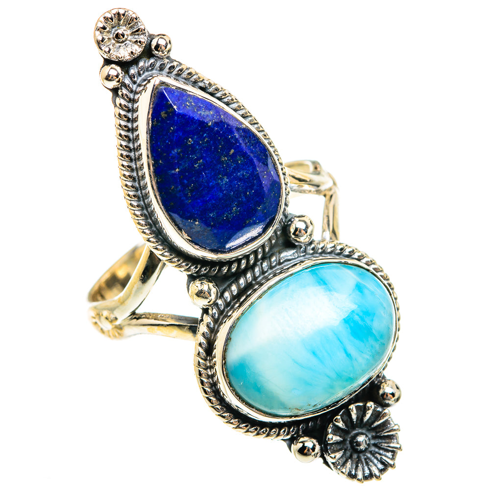 Larimar Rings handcrafted by Anasilvercos - RING76265