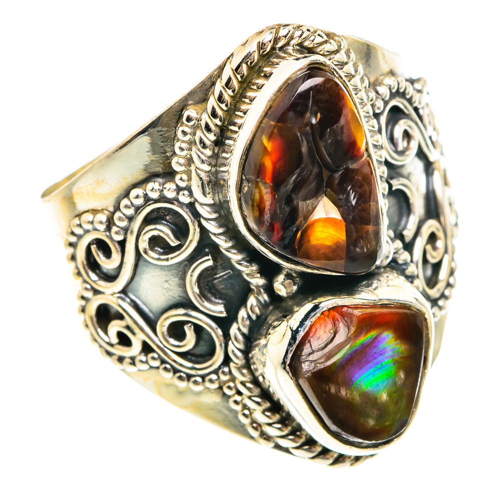 Mexican Fire Agate Rings handcrafted by Anasilvercos - RING76274