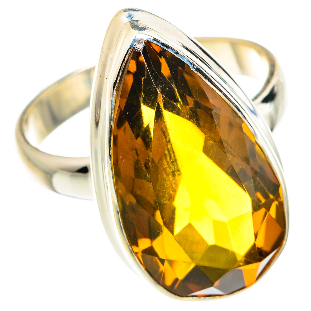 Mandarin Citrine Rings handcrafted by Anasilvercos - RING76276