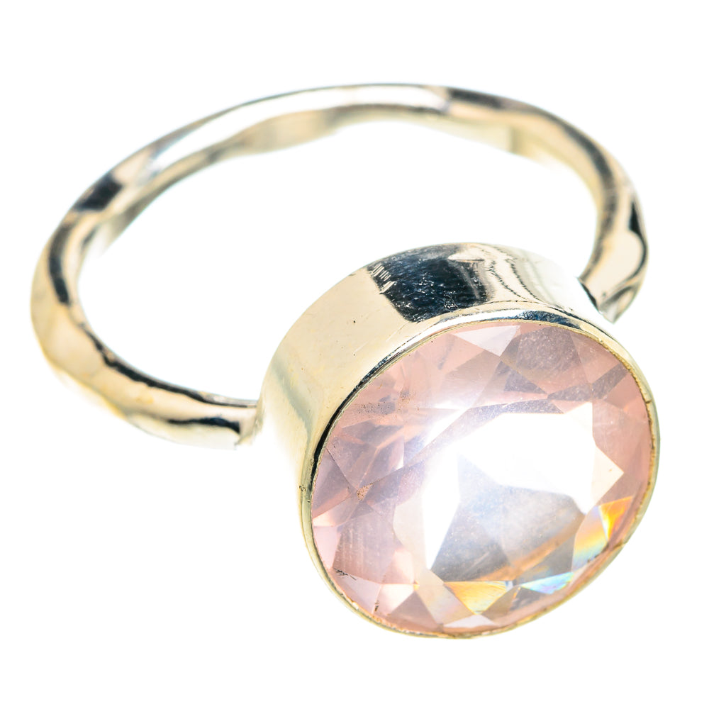Rose Quartz Rings handcrafted by Anasilvercos - RING76279