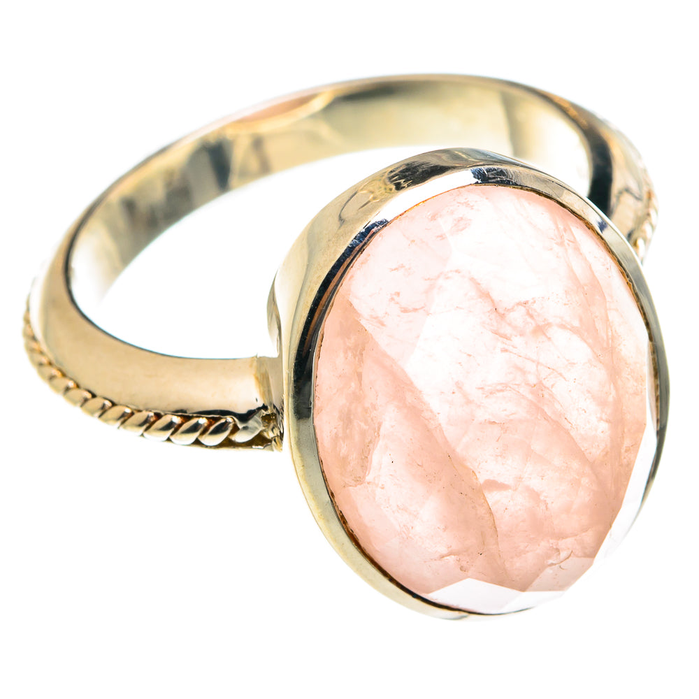 Rose Quartz Rings handcrafted by Anasilvercos - RING76280