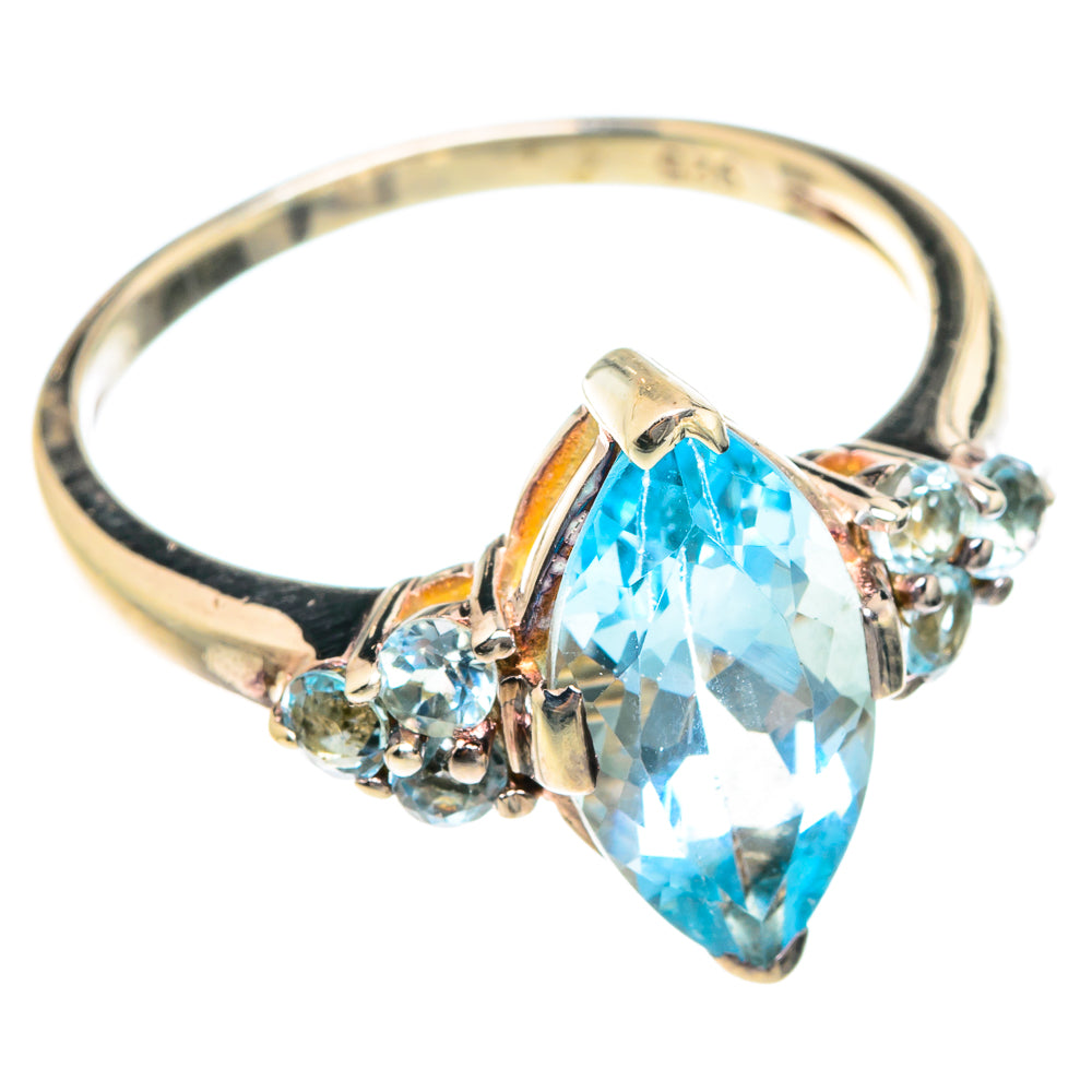 Blue Topaz Rings handcrafted by Anasilvercos - RING76299