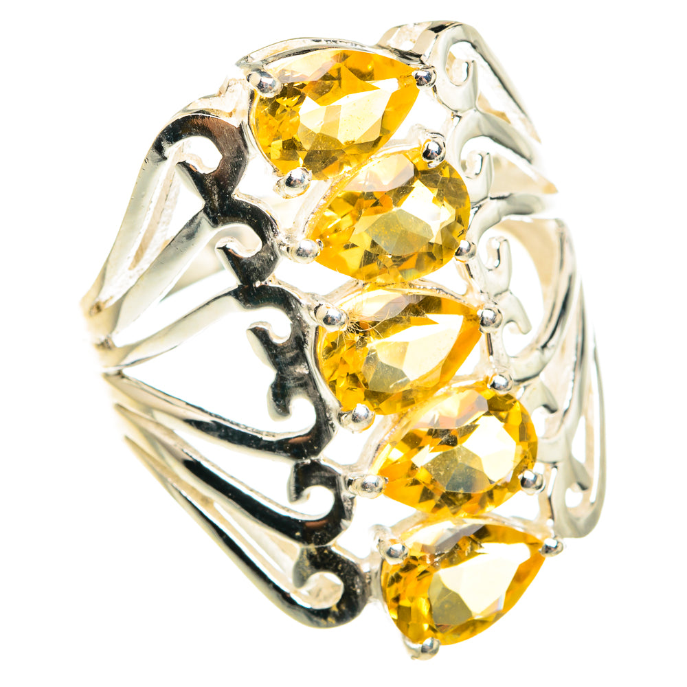 Citrine Rings handcrafted by Anasilvercos - RING76305