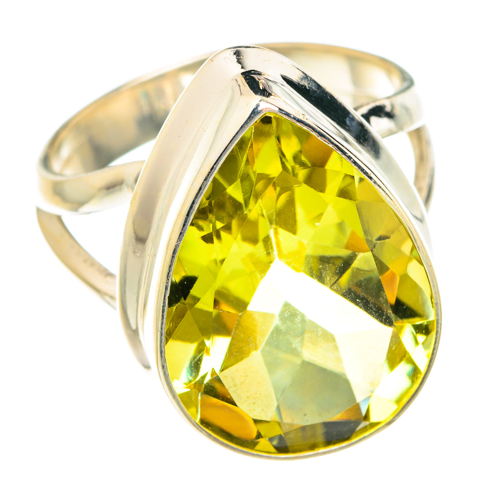 Lemon Quartz Rings handcrafted by Anasilvercos - RING76320