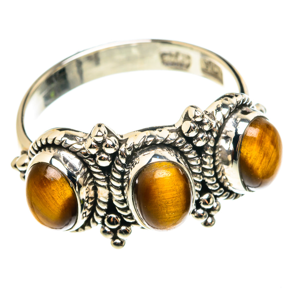 Tiger Eye Rings handcrafted by Anasilvercos - RING76334