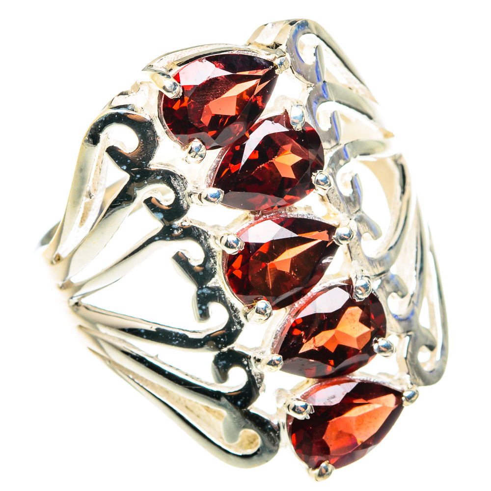 Garnet Rings handcrafted by Anasilvercos - RING76342