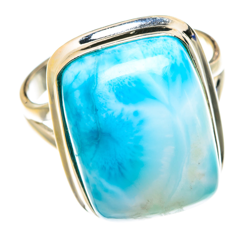 Larimar Rings handcrafted by Anasilvercos - RING76358