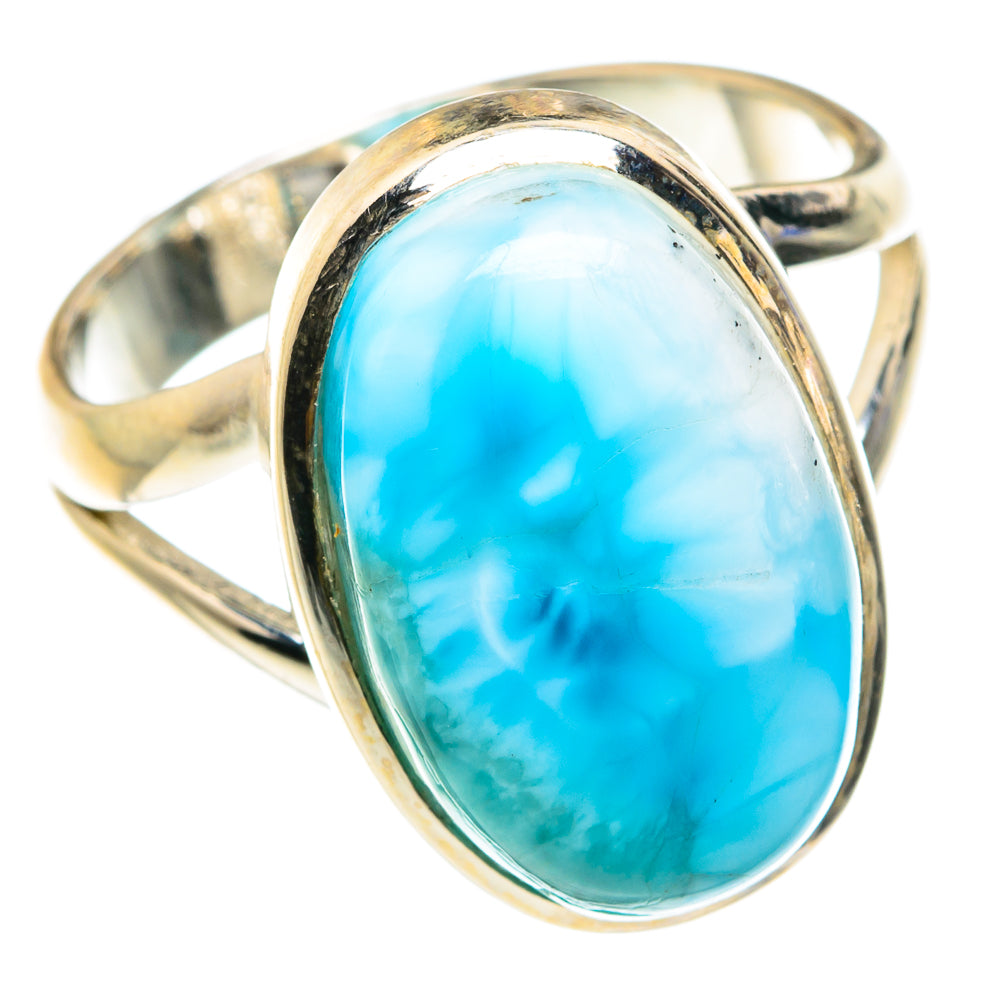 Larimar Rings handcrafted by Anasilvercos - RING76362