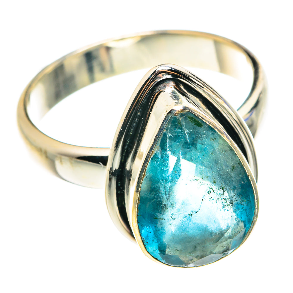 Blue Fluorite Rings handcrafted by Anasilvercos - RING76363