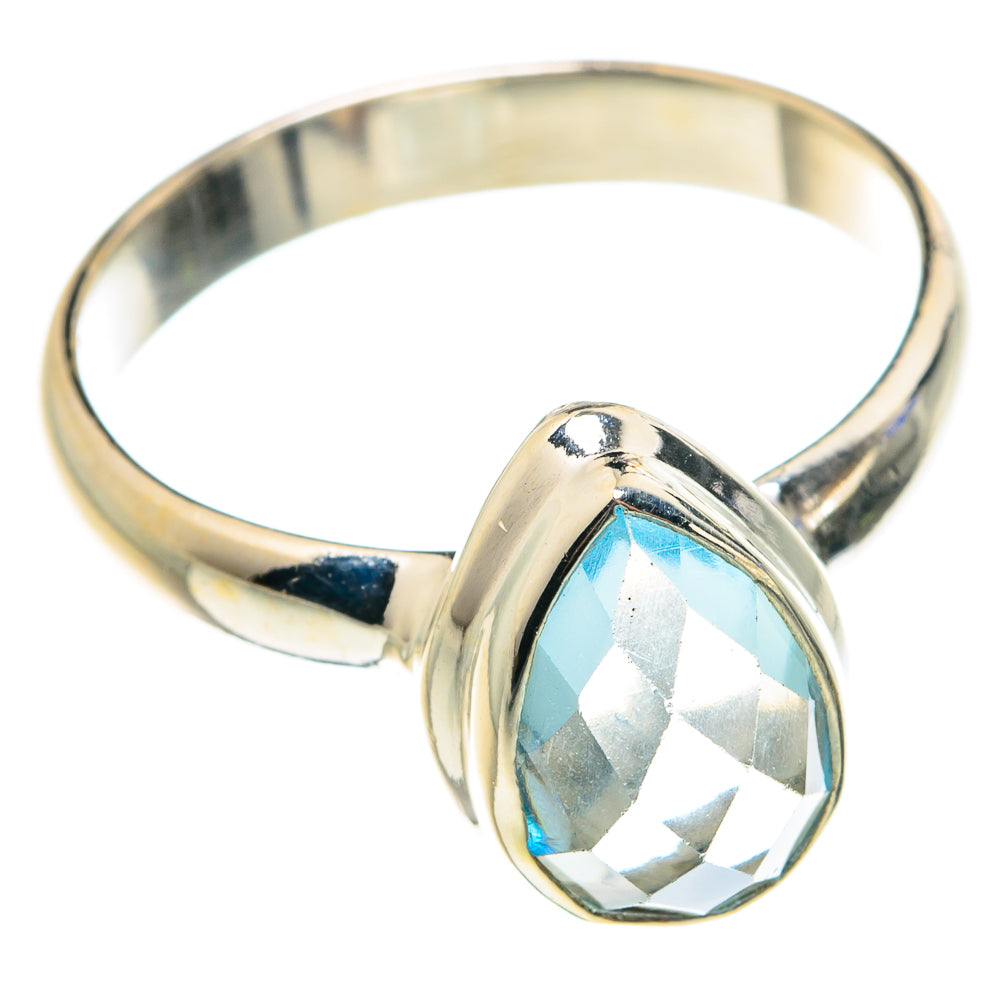 Blue Topaz Rings handcrafted by Anasilvercos - RING76366