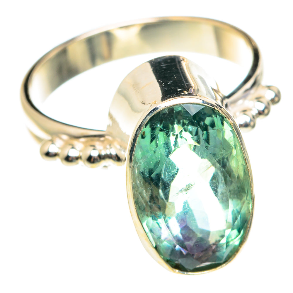 Green Fluorite Rings handcrafted by Anasilvercos - RING76367