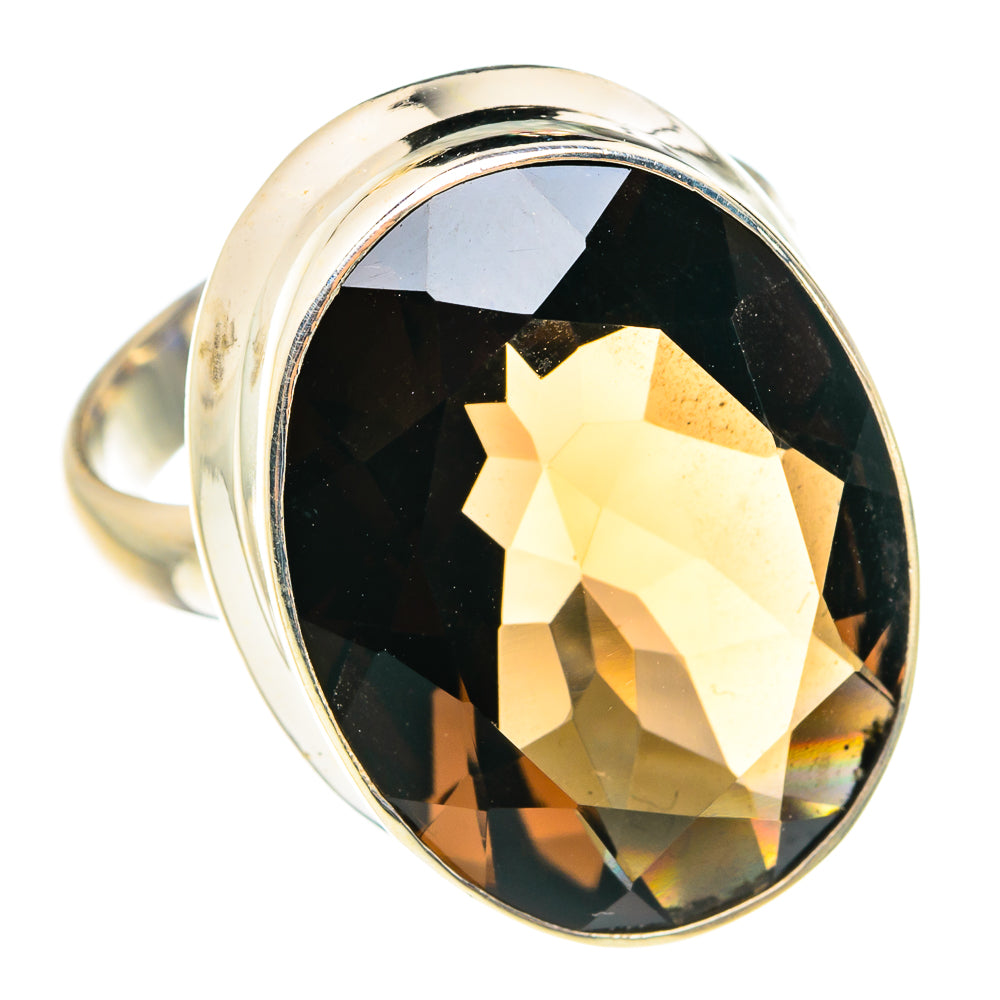 Smoky Quartz Rings handcrafted by Anasilvercos - RING76369