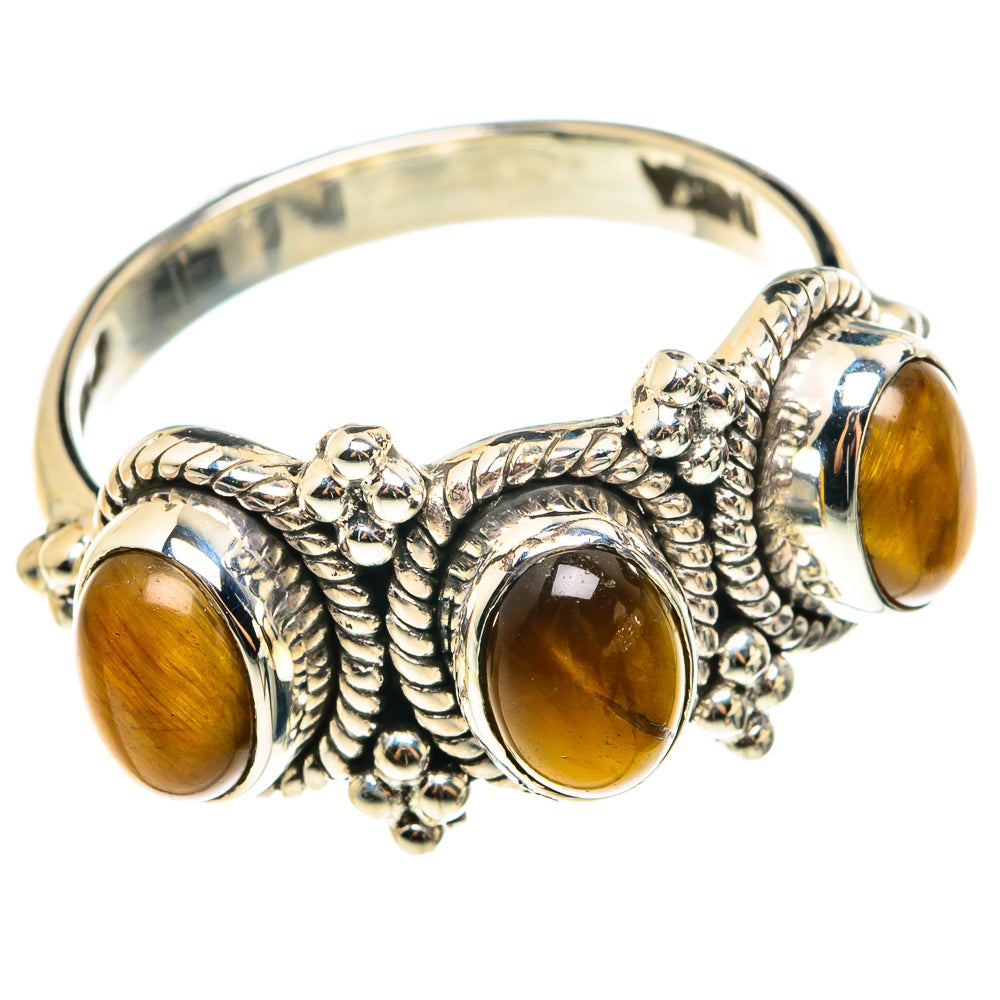 Tiger Eye Rings handcrafted by Anasilvercos - RING76370