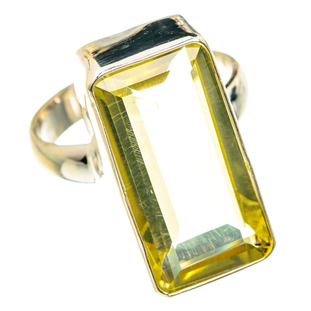 Lemon Quartz Rings handcrafted by Anasilvercos - RING76388